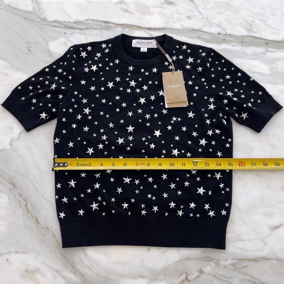 MICHAEL KORS COLLECTION STAR KNIT TOP SIZE SMALL NWTS! - Picture 8 of 13